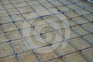 The steer wire mesh for concrete floor in construction site