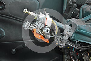 Steering column with ignition lock