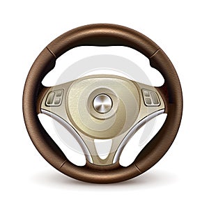 Steering wheel 2, detailed realistic vector