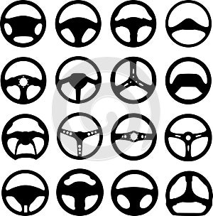 Steering wheel black