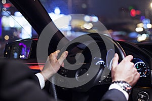 Steering wheel of a car