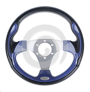 Steering wheel isolated