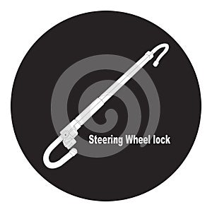 Steering wheel lock icon