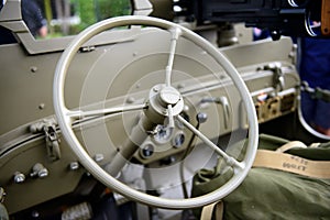 Steering wheel military vehicle