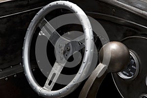 Steering wheel and shifter