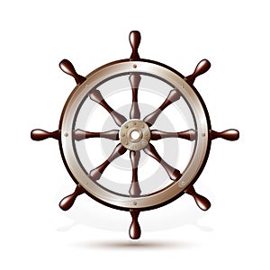 Steering wheel for ship