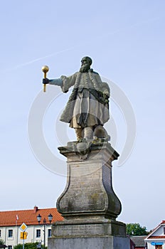 Stefan Czernicki statue in Tykocin, Poland photo