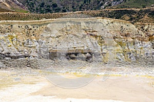 The Stefanos crater, volcano, Nisyros island, Greece