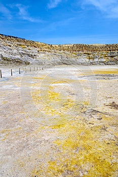 The Stefanos crater, volcano, Nisyros island, Greece