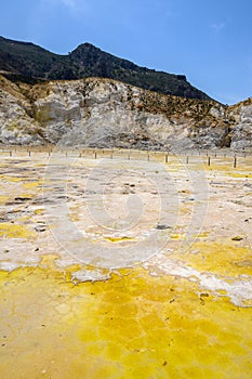 The Stefanos crater, volcano, Nisyros island, Greece