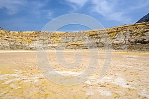 The Stefanos crater, volcano, Nisyros island, Greece