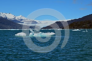 Steffen glacier in Campo de Hielo Sur Southern Patagonian Ice Field, Chilean Patagonia