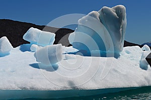 Steffen glacier in Campo de Hielo Sur Southern Patagonian Ice Field, Chilean Patagonia