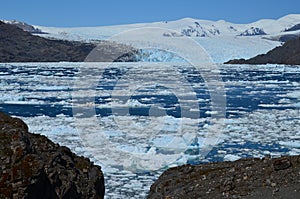 Steffen glacier in Campo de Hielo Sur Southern Patagonian Ice Field, Chilean Patagonia