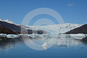 Steffen glacier in Campo de Hielo Sur Southern Patagonian Ice Field, Chilean Patagonia