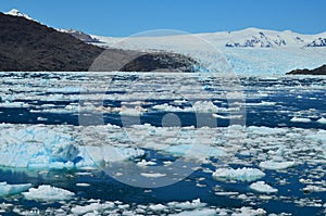 Steffen glacier in Campo de Hielo Sur Southern Patagonian Ice Field, Chilean Patagonia photo