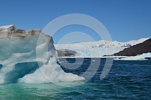 Steffen glacier in Campo de Hielo Sur Southern Patagonian Ice Field, Chilean Patagonia photo