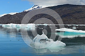 Steffen glacier in Campo de Hielo Sur Southern Patagonian Ice Field, Chilean Patagonia photo