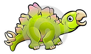 Stegosaurus Dinosaur Cartoon Character