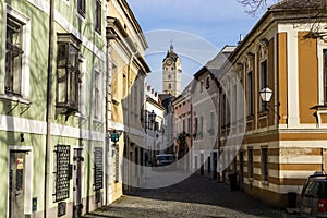 Stein an der Donau .Krems an der Donau. Federal state of Lower Austria, Wachau Valley, Austria