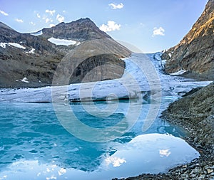 Steindalsbreen glacier in north Norway