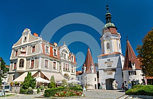 Steiner Tor, a 15th century gate in Krems an der Donau, the Wachau valley of Austria