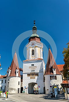 Steiner Tor, a 15th century gate in Krems an der Donau, the Wachau valley of Austria