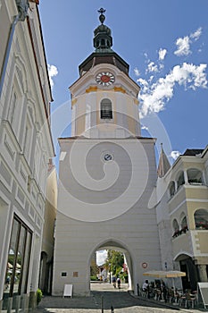 The Steiner Tor, a historic building and landmark in Krems, Lower Austria photo