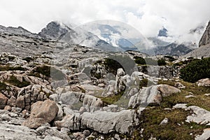 Steinernes Meer, mountain landscape in Bavaria, Germany and Austria