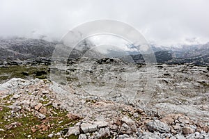 Steinernes Meer, mountain landscape in Bavaria, Germany and Austria