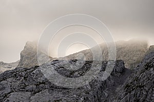 Steinernes Meer, mountain landscape in Bavaria, Germany and Austria