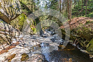 Steinklamm in Spiegelau in the Bavarian Forest, Germany