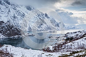 Steinsfjorden, Lofoten islands, Norway