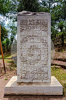 Stelae - Iximche National Monument - Guatemala photo