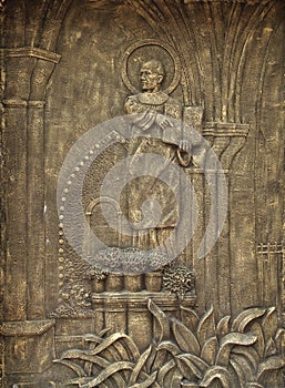 A stele with Ten Commandments