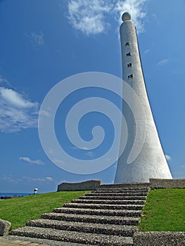 Stele of the Tropic of Cancer in East Taiwan photo