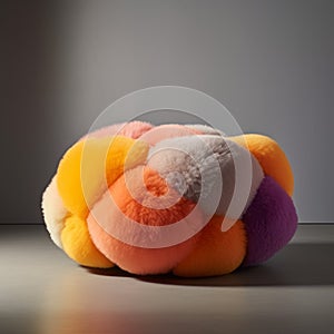 Stella D\'orazio: A Multicolored Bunnycore Pouf With Exquisite Craftsmanship