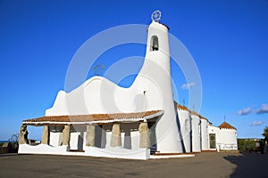 Stella Maris Church in Porto Cervo, Italy