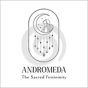 Stellar Star Logo Andromeda Arch Concept-02. Black Option.