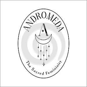 Stellar Star Logo Andromeda Arch Concept-05. Black Option.