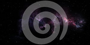Stellar system and nebula. Panorama, environment 360ÃÂ° HDRI map. Equirectangular projection, spherical panorama photo