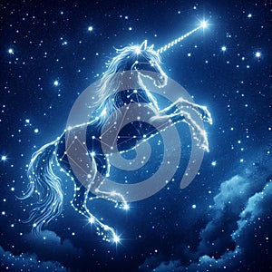 Stellar Unicorn Dream: Cosmic Constellation of Wonder