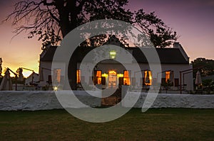 Stellenbosch, the heart of the wine growing region in South Africa photo