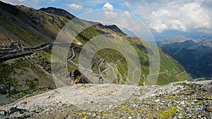 Stelvio Pass in Italy, Europe.