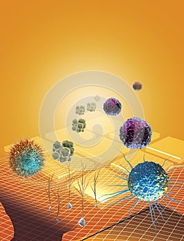 Stem Cells against a yellow background