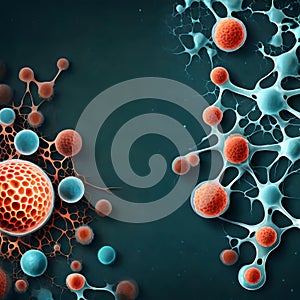 Stem cells background - ai generated image