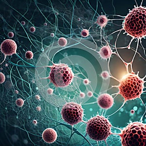 Stem cells background - ai generated image