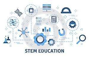 STEM concept. Science, technology, engineering and mathematics