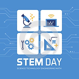 STEM day promotional design