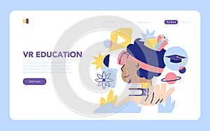 STEM Education. Flat Vector Illustration